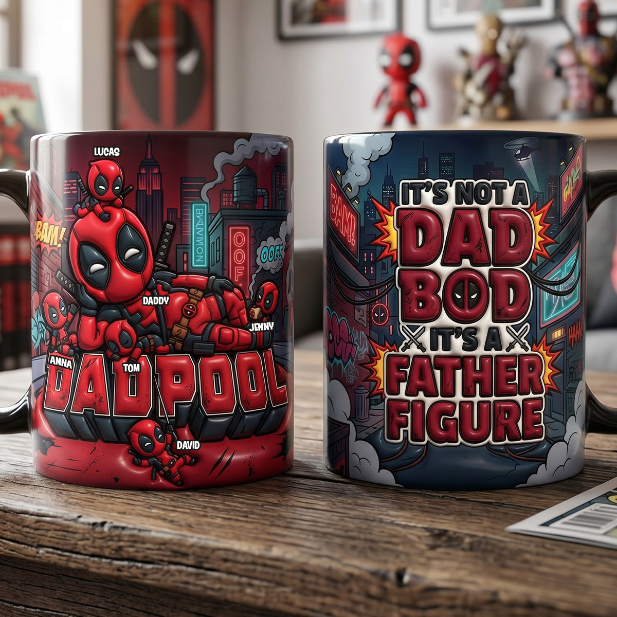Hero Dad Bod Accent Mug - Personalized Gifts For Dad 02NATN060526