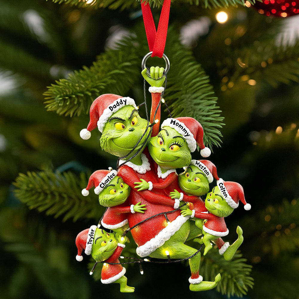 Fun Mischievous Christmas Ornament Personalized Gifts For Family 01QHDT150925