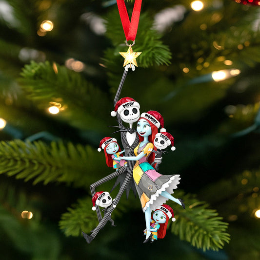 Spooky Playful Family Tree Ornament, Personalized Gifts For Family 03qhtn260925