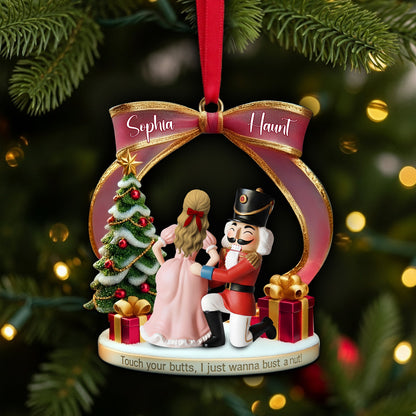Cheeky Touch Couple Ornament - Personalized Christmas Gift For Couples 02TGLU190925