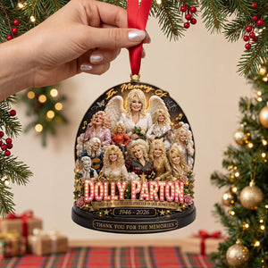 Dolly Parton Memory Christmas Ornament - Personalized Gifts For Music Lovers 03natn270826