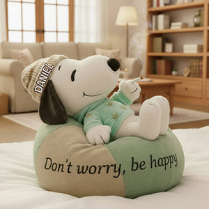 Be Happy Buddy Shaped Pillow - Personalized Gifts For Stoners 03TOLU071125