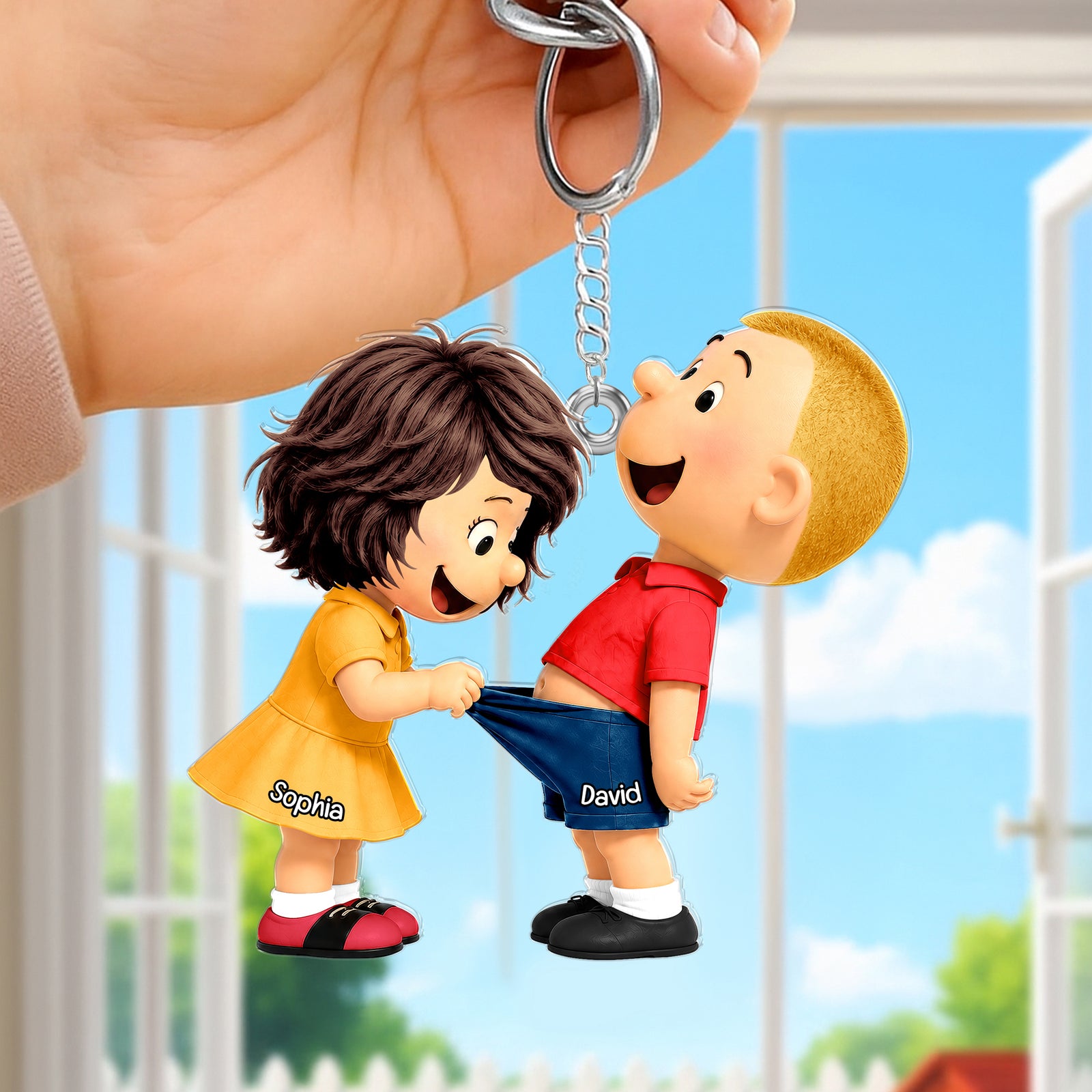 Troublemaker Couple Acrylic Keychain - Personalized Gifts For Couples 02OHQN240726