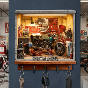 Garage Key Hanger - Personalized Gifts For Bikers 03toqn171225