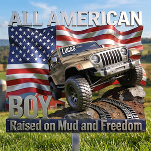 American Vehicle Metal Sign, Personalized Gifts For Off-road Lovers 01qhdh030626
