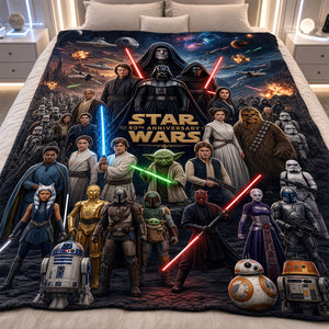 50th Anniversary Cosmic Blanket - Personalized Gifts 07padt061026