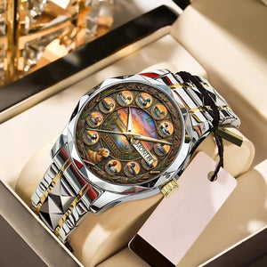 Waterfowl Duck Hunting Steel Men's Watch - Personalized Gift For Hunters 06HULU200126