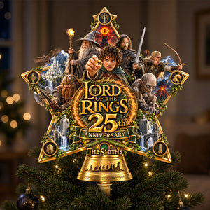 25th Anniversary Fantasy Adventure Tree Topper - Personalized Gift For Fantasy Lovers 03OHDH210926