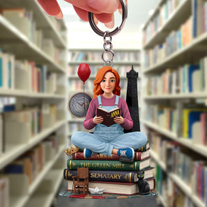 Reading Keychain - Personalized Gifts For Book Lovers 01hutn200126