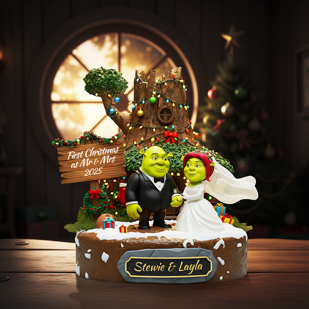 Personalized Christmas Gifts For Newlyweds Plaque 01kita130925
