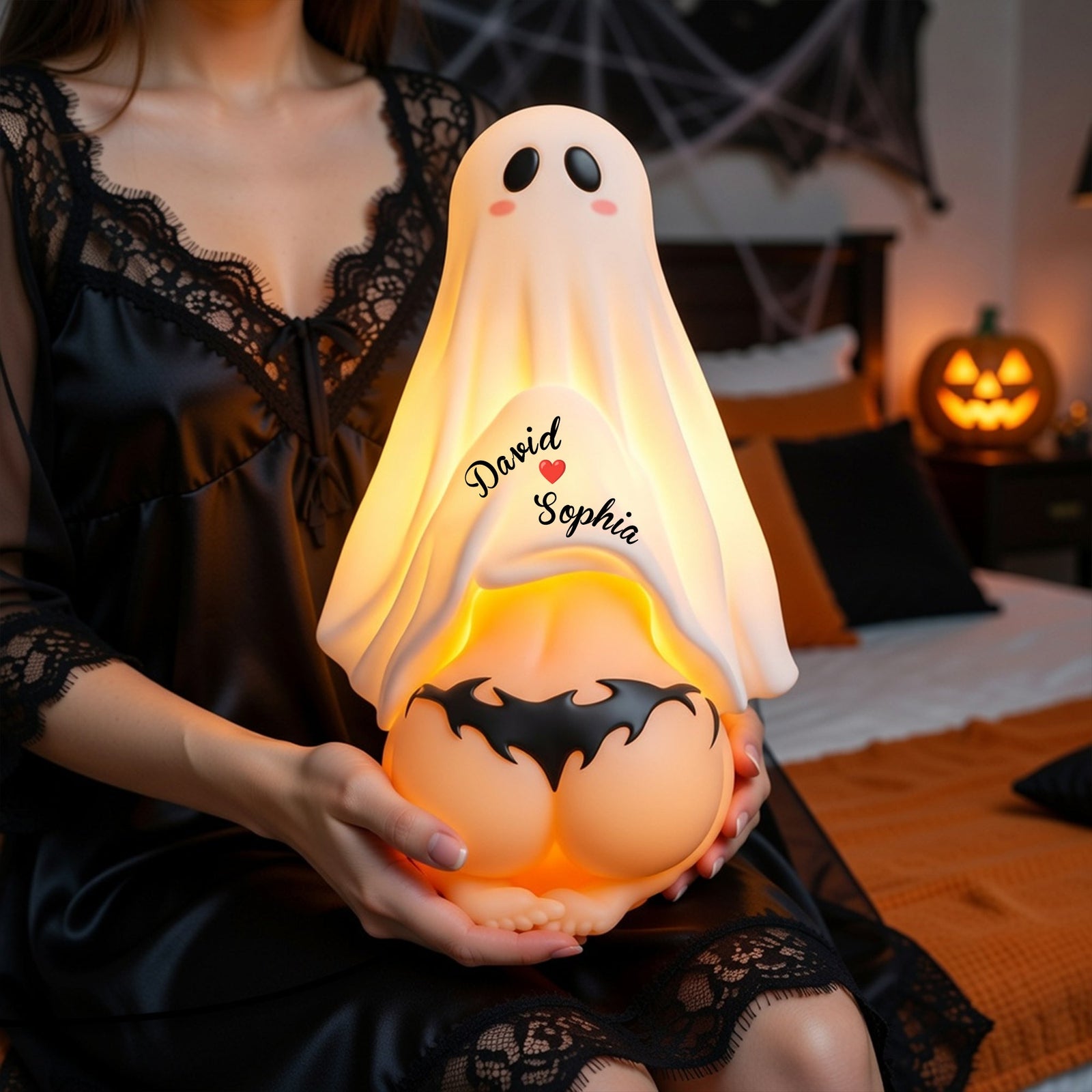 Naughty Couple Boo Ghost Light Box Personalized Gifts For Couple 01HULU300726