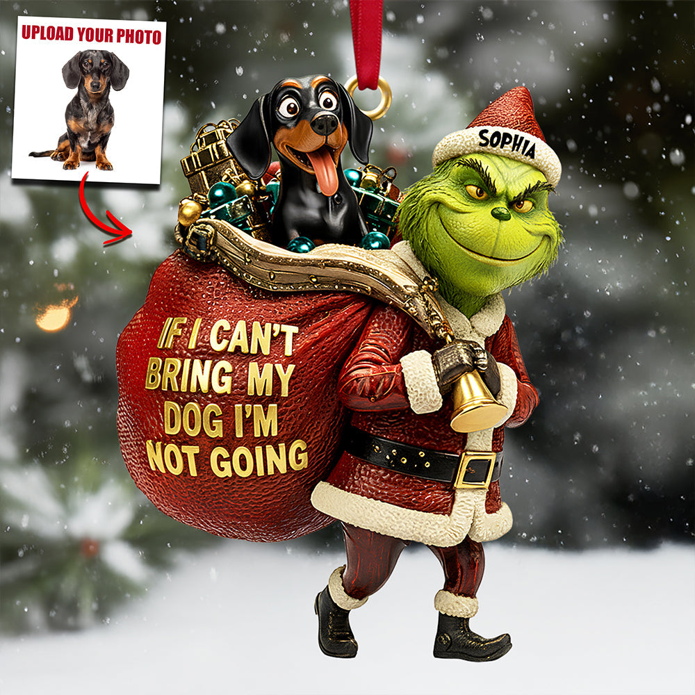 Dog Lover's Rule Custom Photo Ornament Christmas Gifts 06TGDT031125