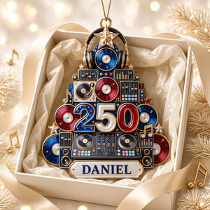 DJ Holiday Christmas Ornament - Personalized Gifts 05PGDT050926