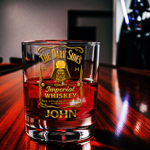 Dark Side Whiskey Glass - Personalized Gifts For Galaxy Lovers 01hyta190825