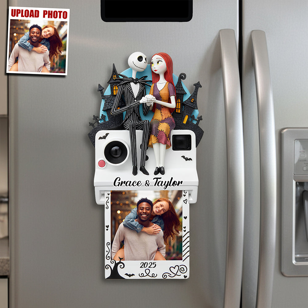 Happy Couple Fridge Magnet Custom Photo Gifts For Couple 04KIDT191125-Homacus
