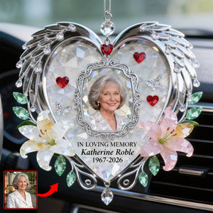 Miss The Angel In Heaven Car Hanging Ornament, Personalized Keepsake To Remember Loved One 04qhqn120126