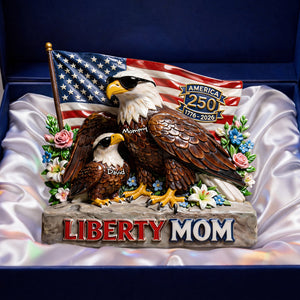 Liberty Eagle Mom Acrylic Plaque - Personalized Gifts For Moms 01tylu020326