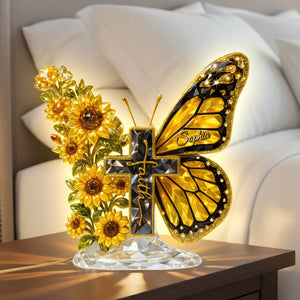 Faith Cross Acrylic Light Box - Personalized Gifts For Christians 05huqn051225