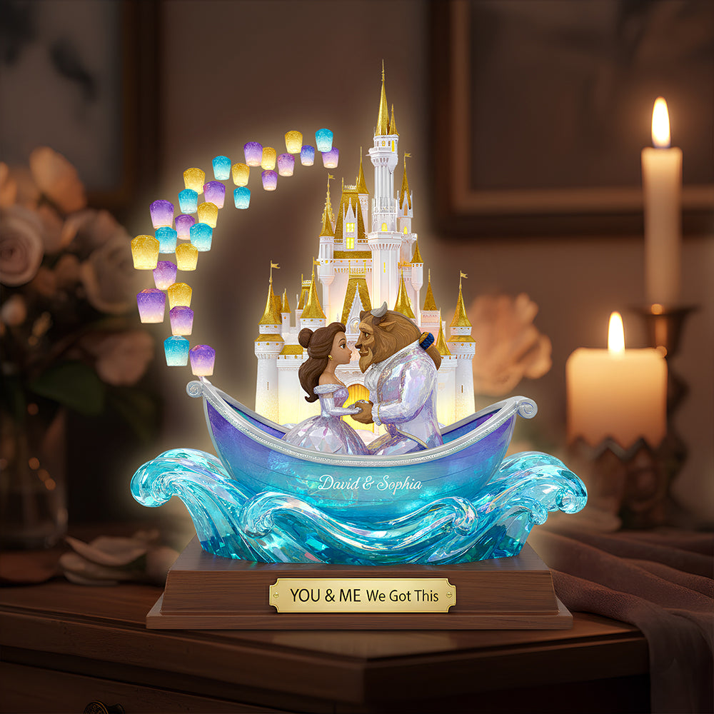 Romantic Castle Light Box Personalized Gifts For Couple 06OHDT271125