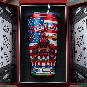 Funny Fighter Dad And Kids - Celebrating USA 250th Anniversary Tumbler - Personalized Gifts For Dads 03tyqn300426