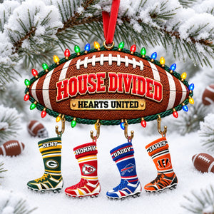 House Divided Christmas Ornament - Personalized Gifts For Sport Lovers 04ohlu101026