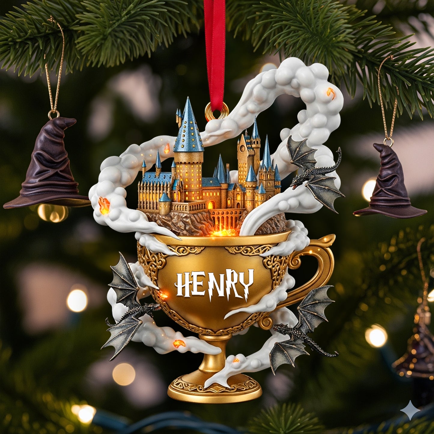 Enchanted Kingdom Acrylic Ornament - Personalized Christmas Gift For Fantasy Lovers 02TOLU270825