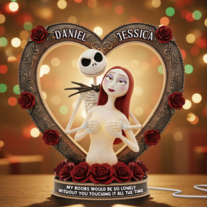 Spooky Couple Light Box -  Personalized Gifts For Couple Christmas Acrylic Light Box 03OHLU031125
