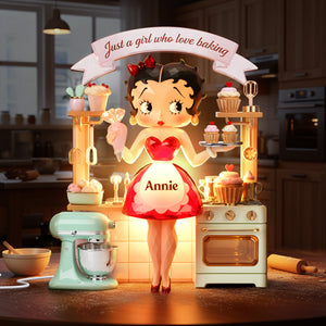 Baking Girl Light Box - Personalized Gifts For Baking Lovers 01palu191225