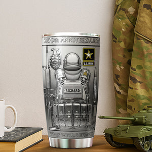 Military Commemorative Tumbler – Personalized Gift for Soldiers 05tgqn020725