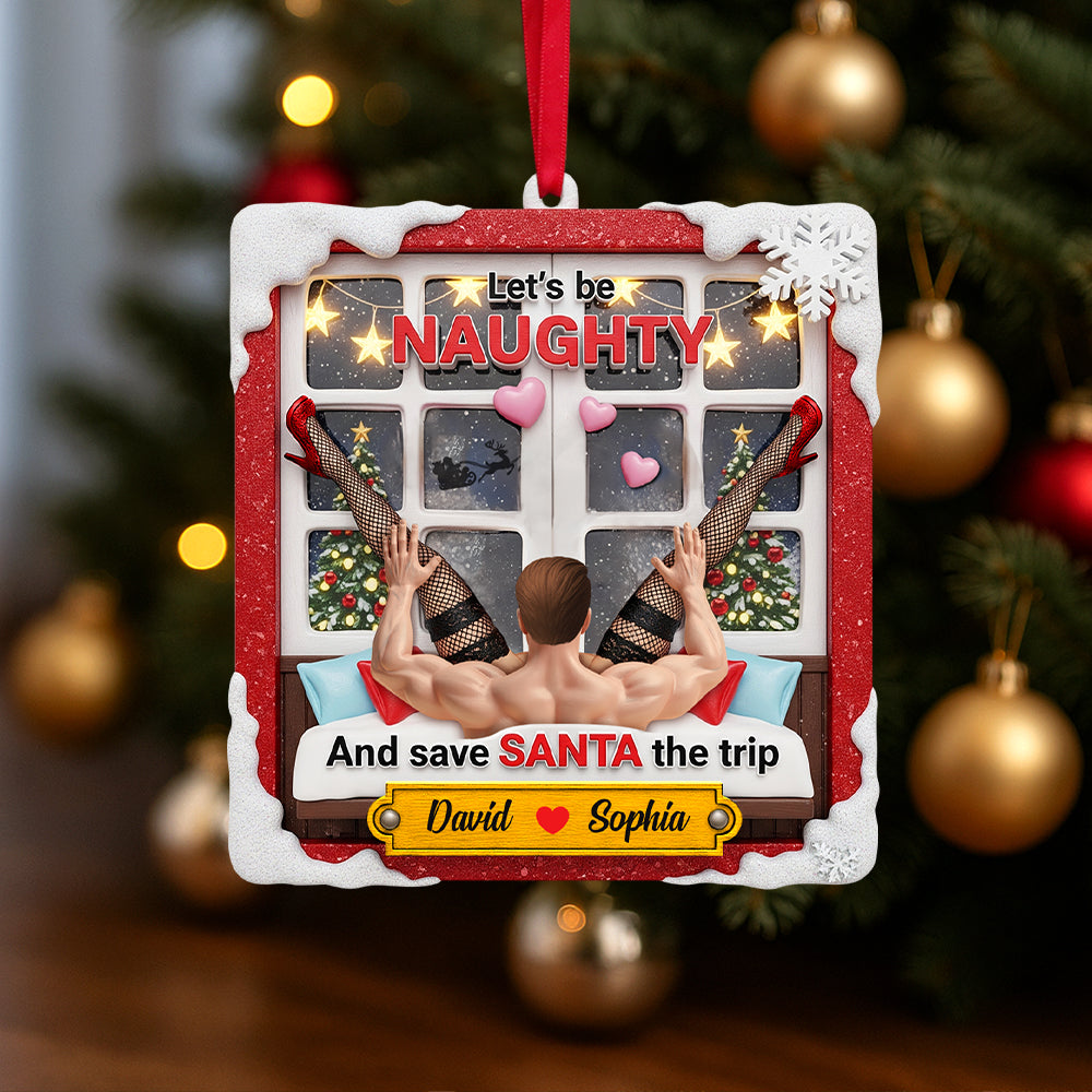 Personalized Funny Gifts For Couple Christmas Ornament 04hutn160925