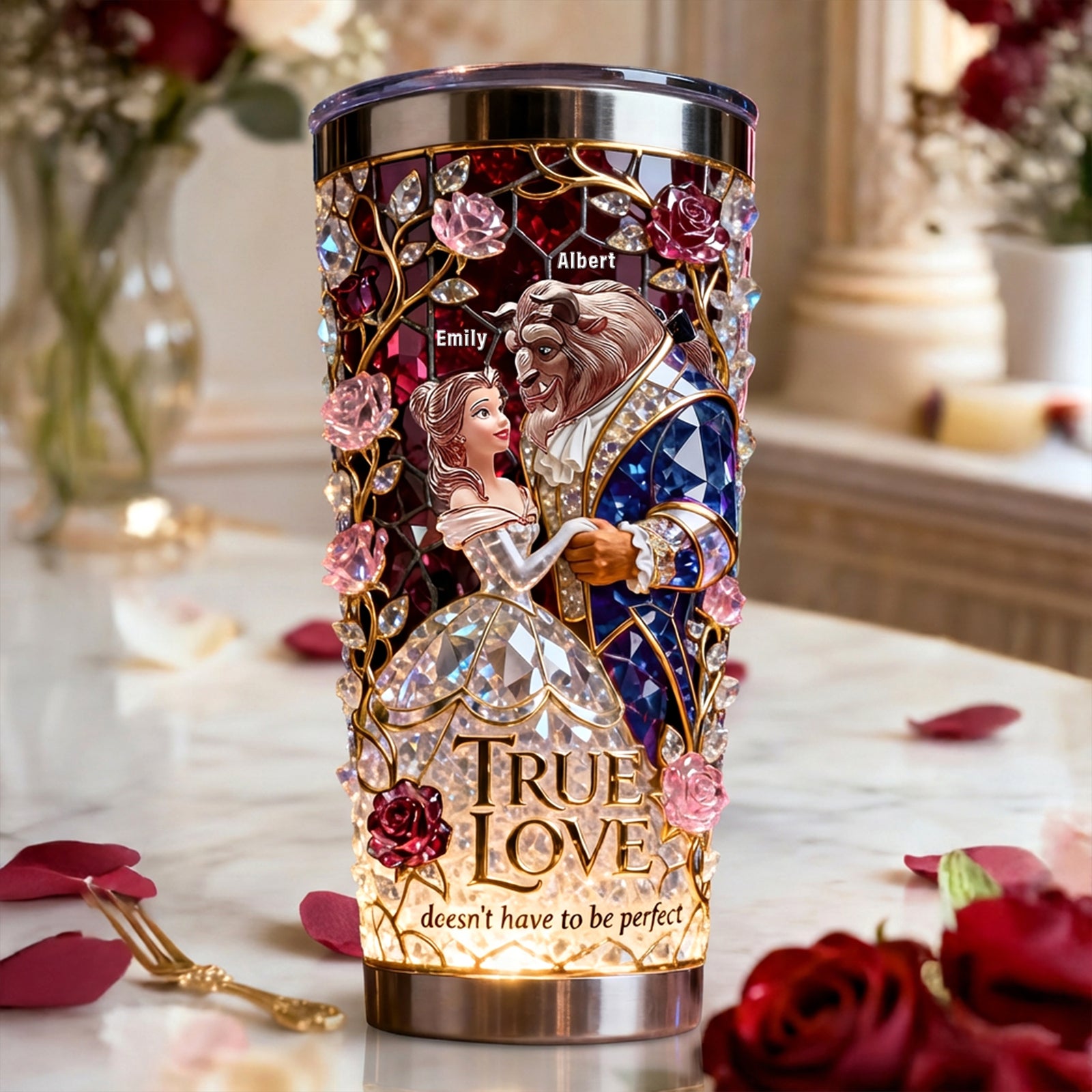 Romantic Couple Tumbler - Personalized Gifts For Couple 02paqn160126