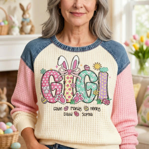 Cute Easter Bunny 3D Sweatshirt - Personalized Gifts For Grandma 01naqn240226