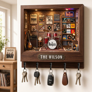 The Beatles Music Room Key Hanger - Personalized Gifts For Music Lovers 04NADT201026