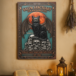 Witch Salem Metal Sign - Personalized Gifts For Witch Lover 01NAPU150725