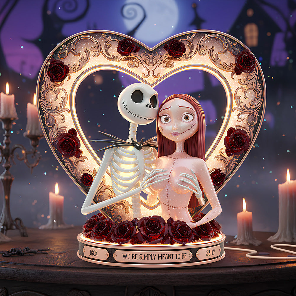Naughty Spooky Couple Light Box - Personalized Gift For Couples 03OHDT021225