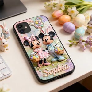 Cute Easter Day Phone Case - Personalized Gifts For Couple 02PGTN120226