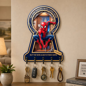 Masked Hero Acrylic Key Hanger - Personalized Gifts For Family 04hadh030826