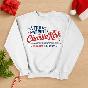Charlie Kirk Memorial Shirt –  A True Patriot 05acqn110925