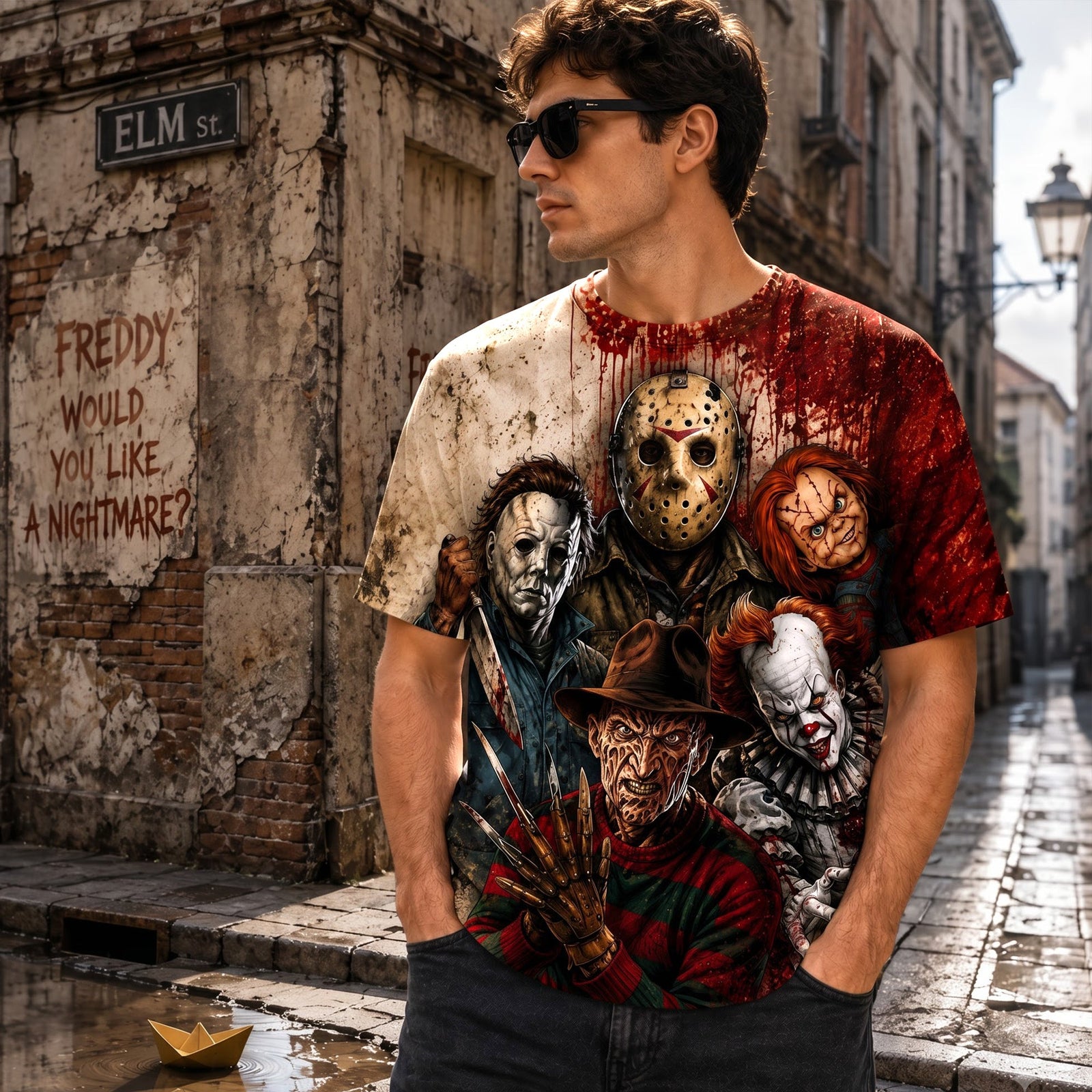 Bloody Horror 3D Shirt - Personalized Gifts For Horror Lovers 05nalu110826