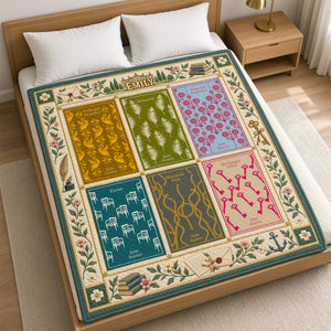 Classic Reader Era Blanket - Personalized Gifts For Book Lovers 03NADH091026
