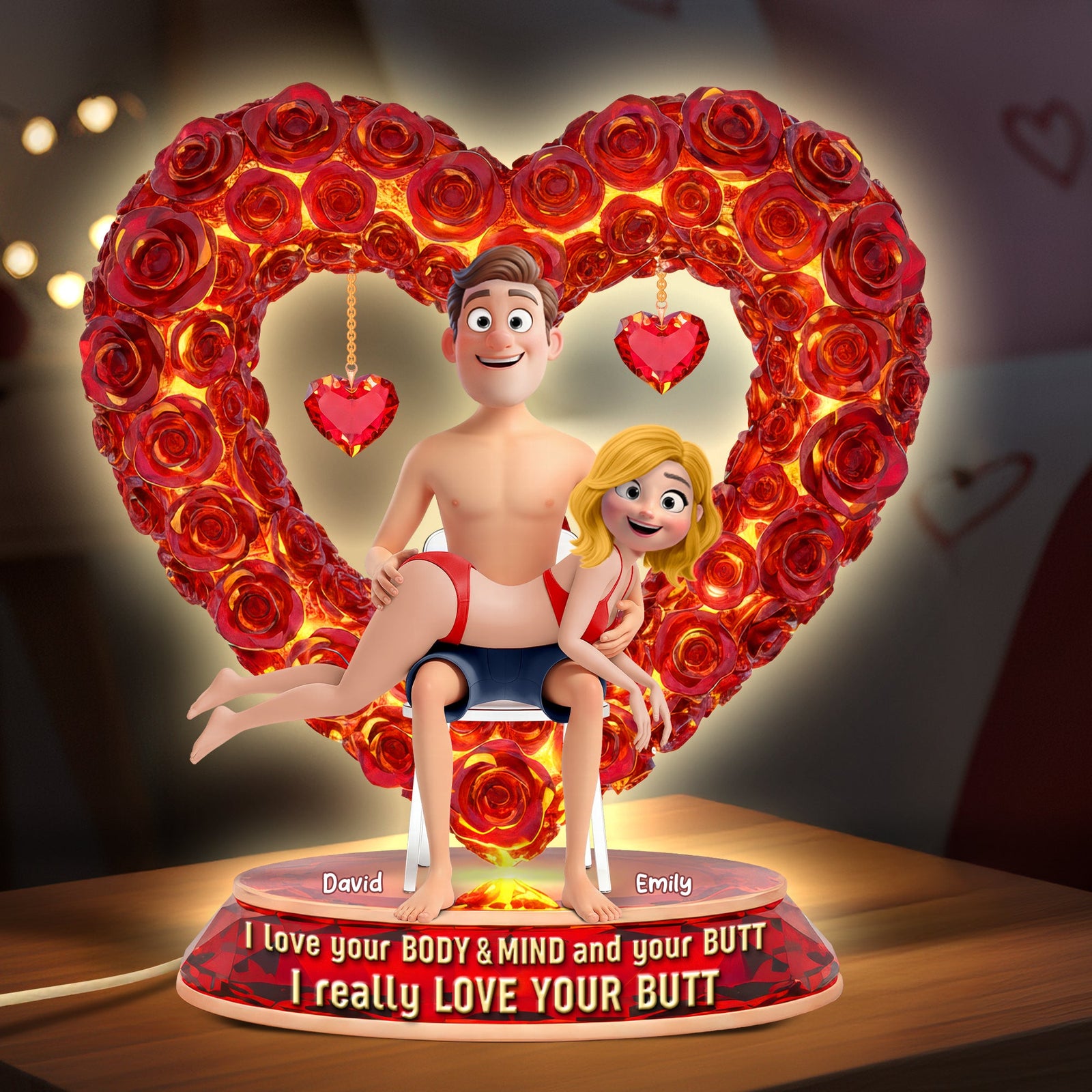Naughty Heart Light Box Personalized Gifts For Couple 01OHQN041225