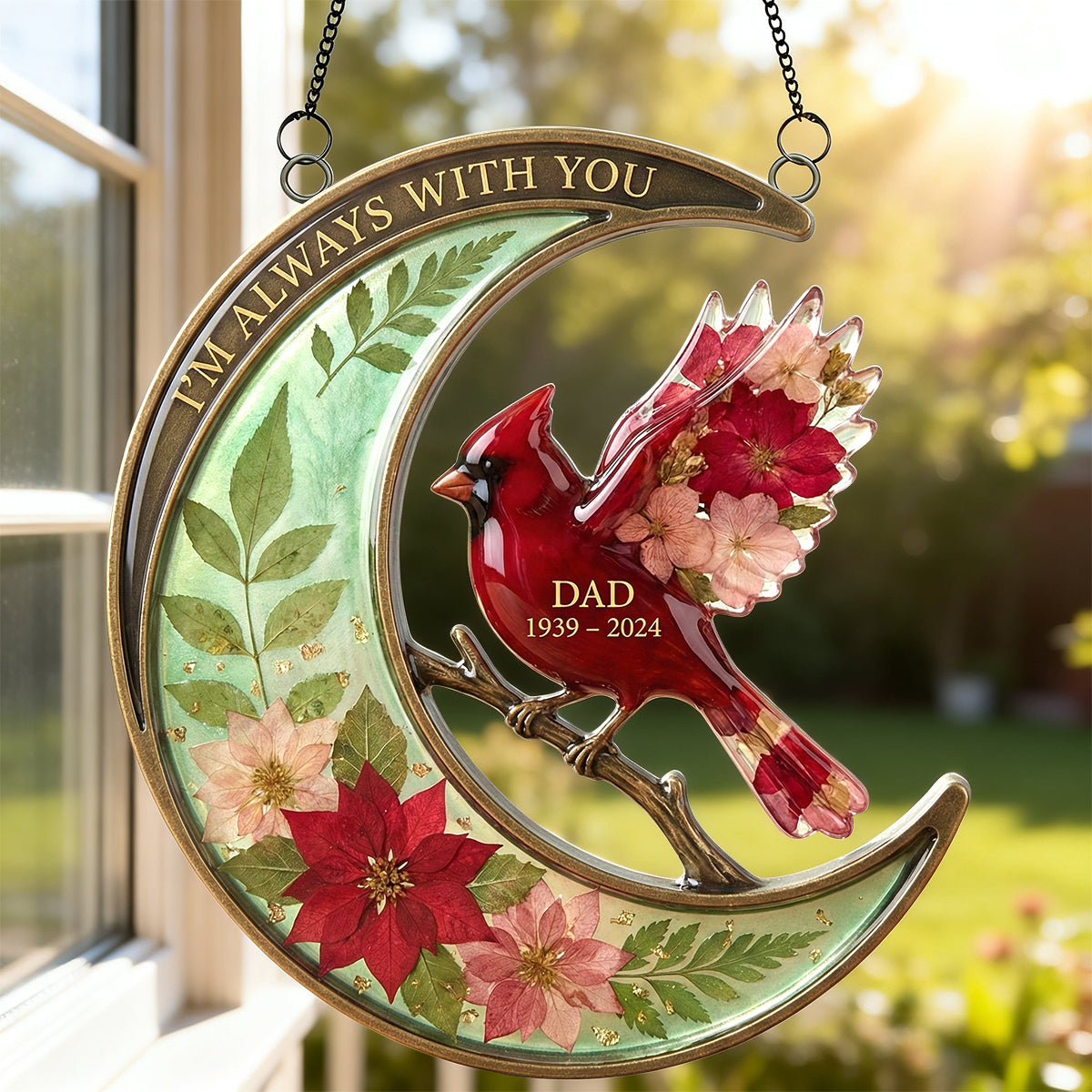 Heavenly Light Memorial Suncatcher Ornament - Personalized Gifts For Heaven 04NATN270226 - Ornament - GoDuckee
