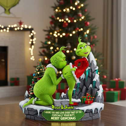 Funny Green Monsters Acrylic Plaque- Personalized Gifts for Couple 04ohlu110925