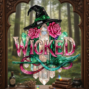 Mystical Witch Suncatcher Ornament - Personalized Gifts For Witch Lovers 04patn271125