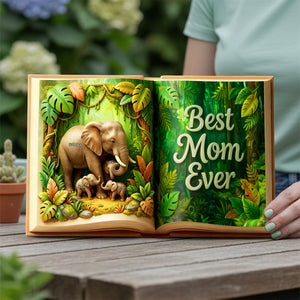 Mom And Kid Elephant Acrylic Plaque - Personalized Gifts For Mothers 03tota050226