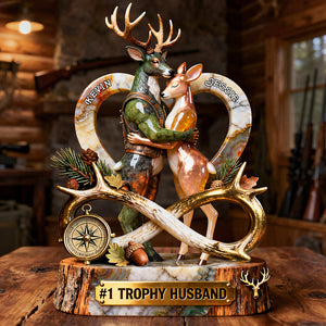 Dearly Deer Couple Acrylic Plaque, Personalized Gifts For Hunting Couple 02qhta160126