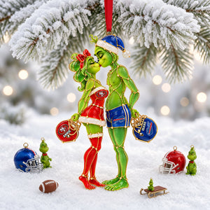 Furry Mischief Couple Acrylic Ornament - Personalized Christmas Gifts For Playful Sporty Couple 03hulu221026
