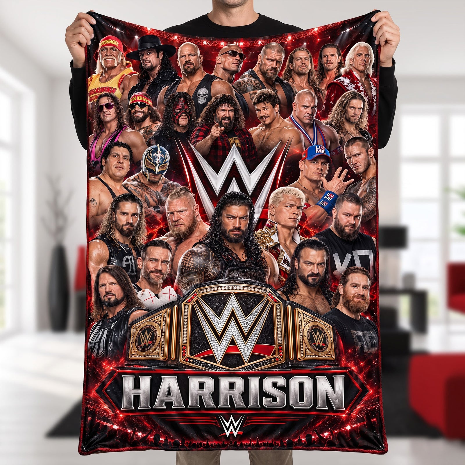 Legends Blanket - Personalized Gifts For Wrestling Lovers 05naqn120926