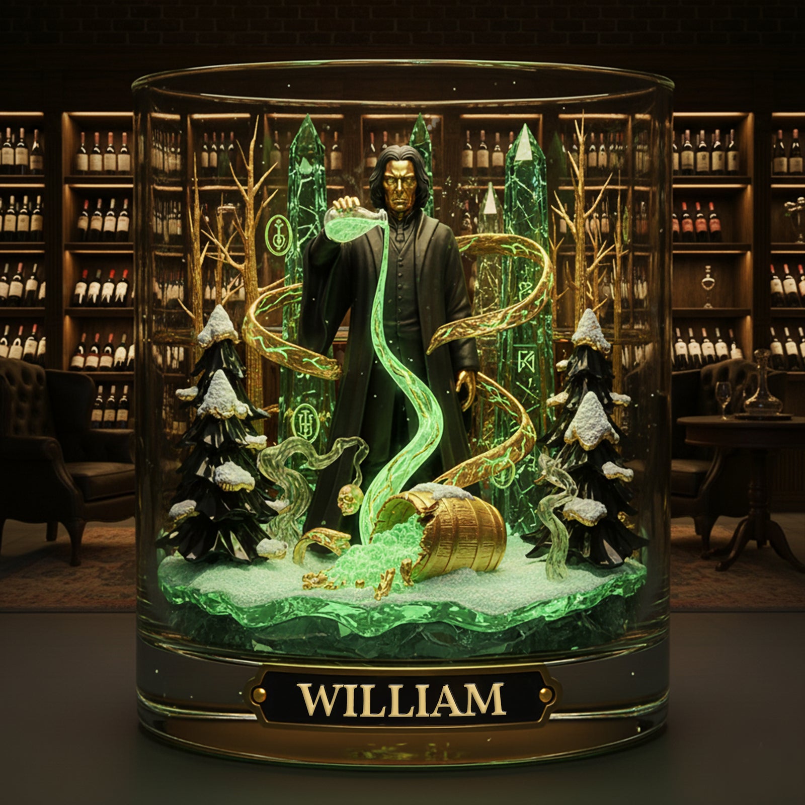 Potions Brew Round Glass - Personalized Gifts For Fantasy Lovers 03PALU221125