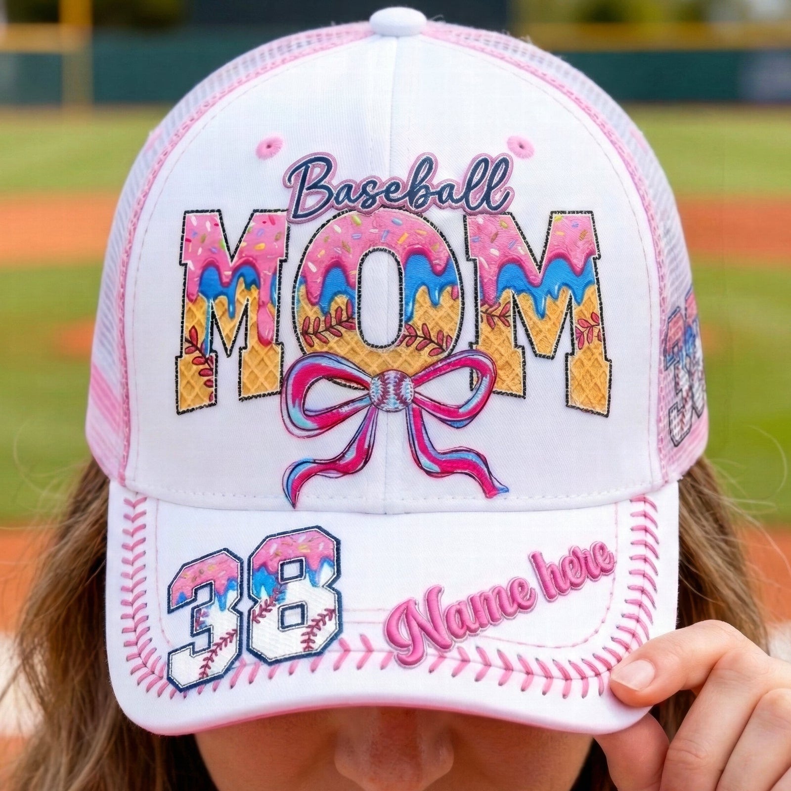 Sweet Baseball Mom Mesh Cap – Personalized Gifts For Baseball Moms 05qhqn060326